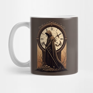 Time's Up: Steampunk Grim Reaper Mug